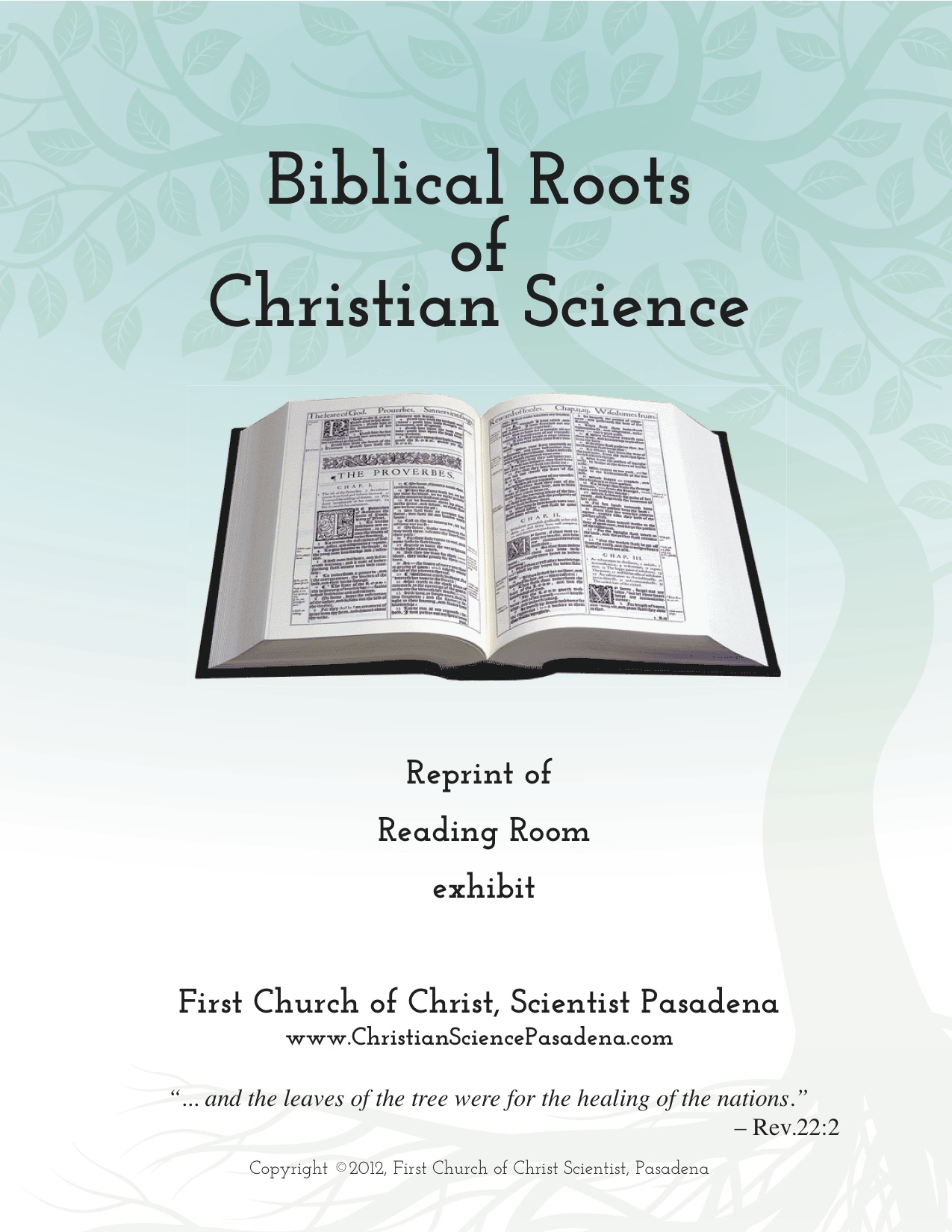 Biblical Roots of Christian Science cover