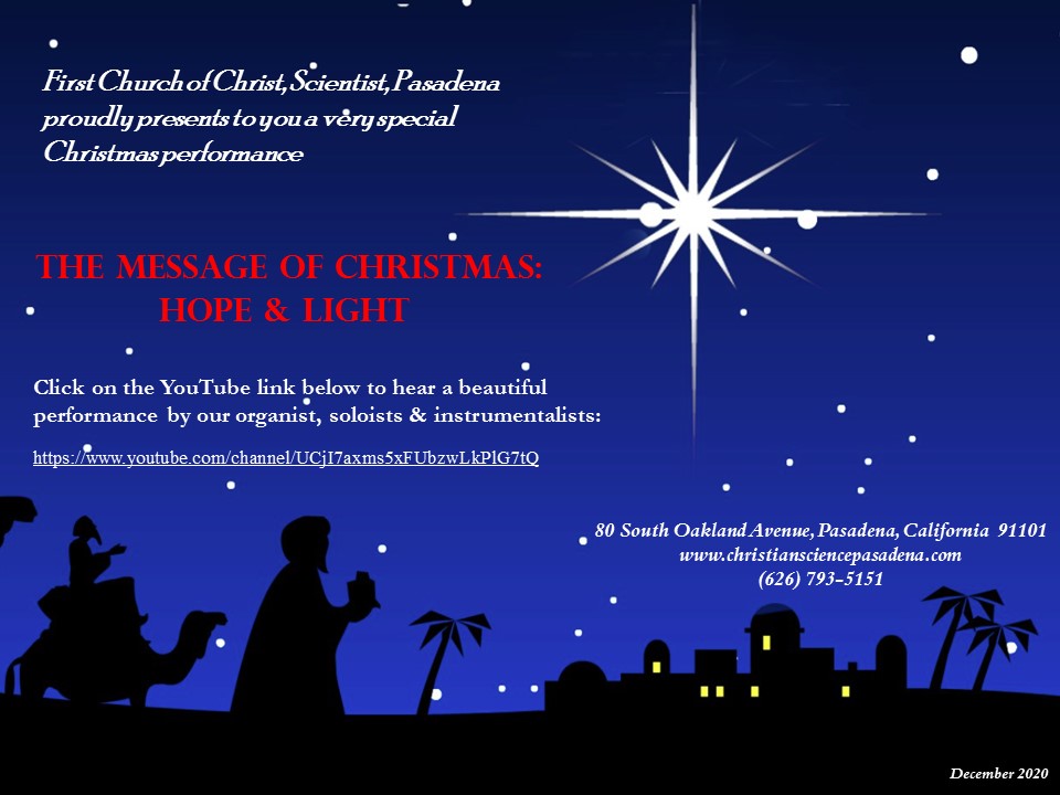 Christmas Concert 2020 Flyer